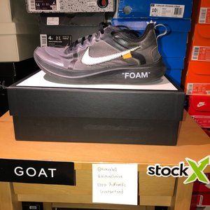 Off-White Nike Zoom Fly - Black Silver